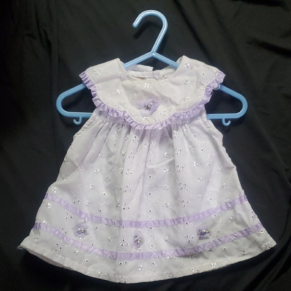 Lavender Eyelet Baby Dress